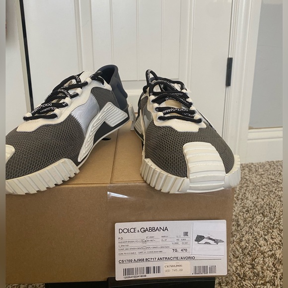 Men's Gray Ns1 Slip On Sneakers In Mixed Materials - Picture 3 of 4